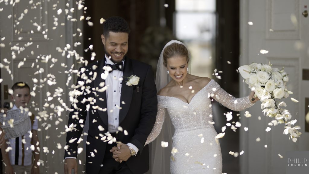 Confetti after the ceremony.